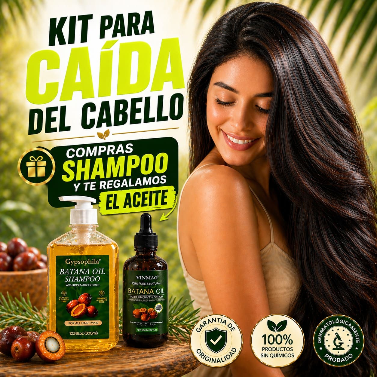 Combo Shampoo y Aceite de Batana 100% Natural