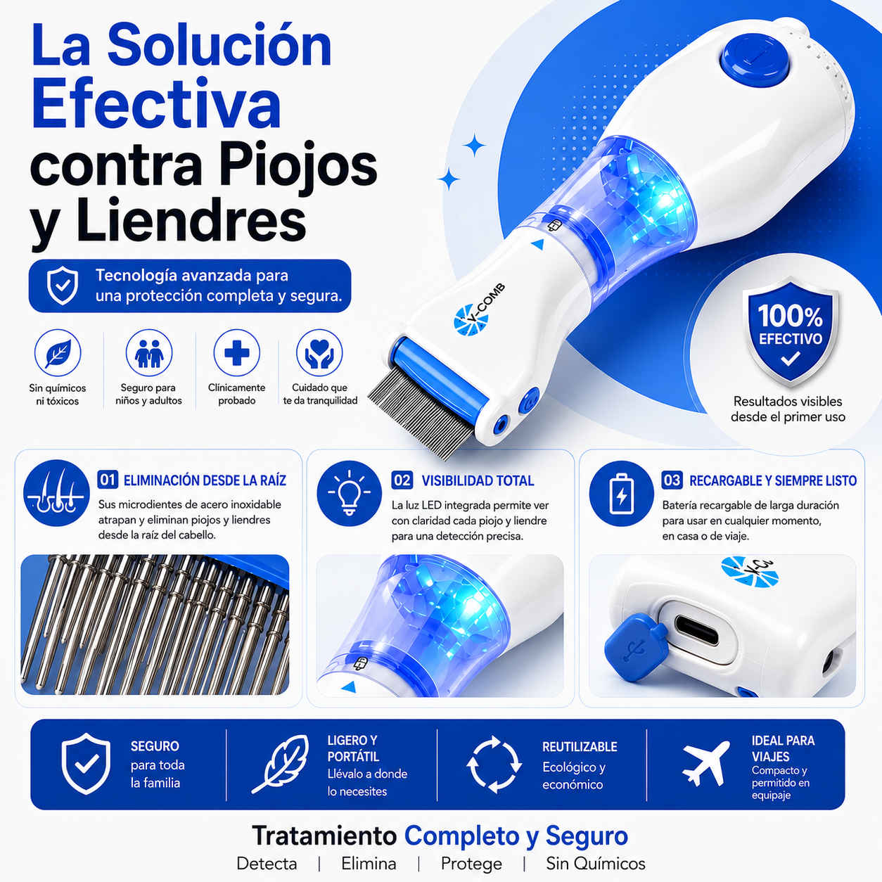 Aspiradora Quita Piojos Liendra